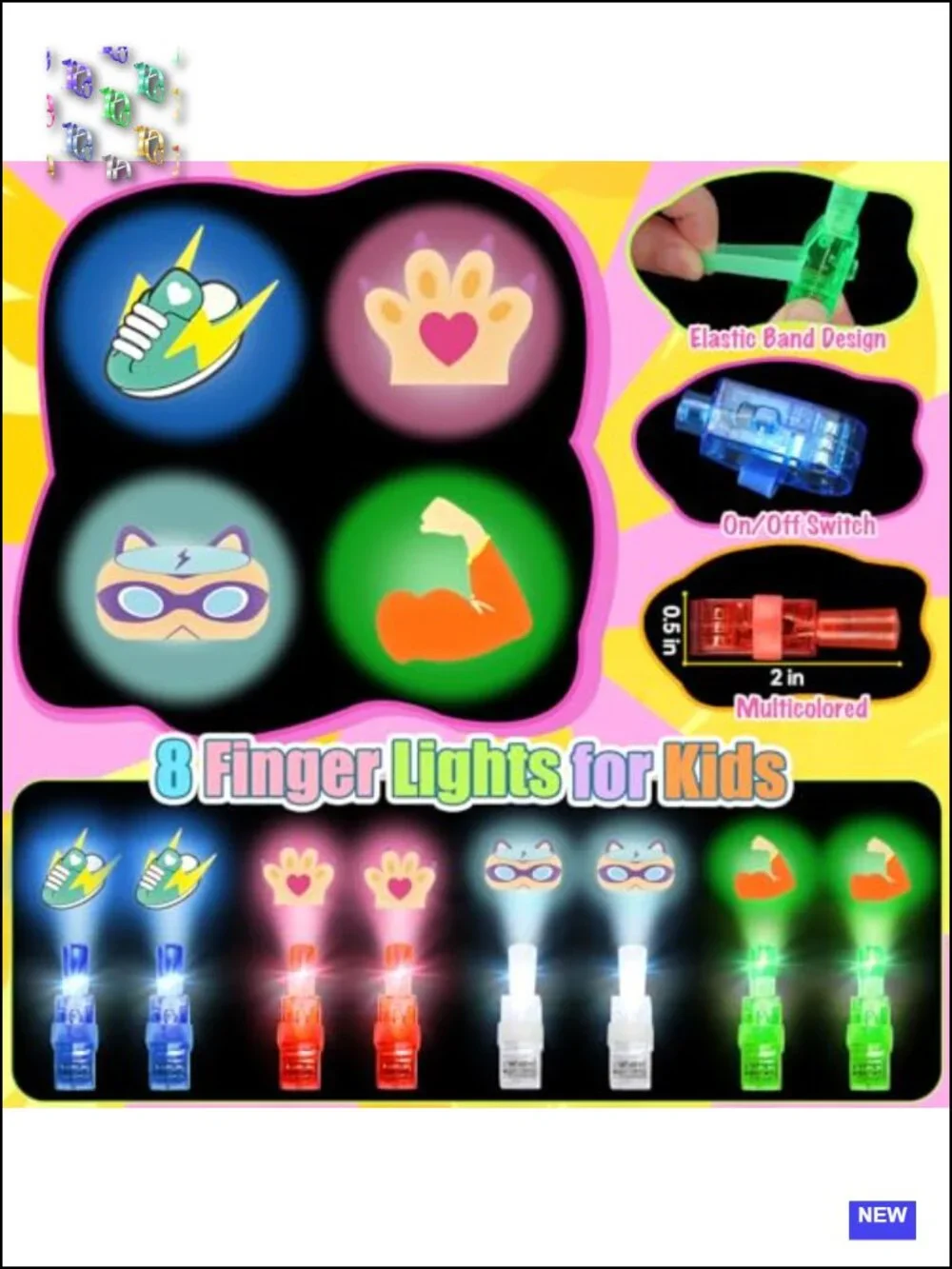 Kids Kitties Cape Costume Set with Masks & Finger Lights Dress Up Play